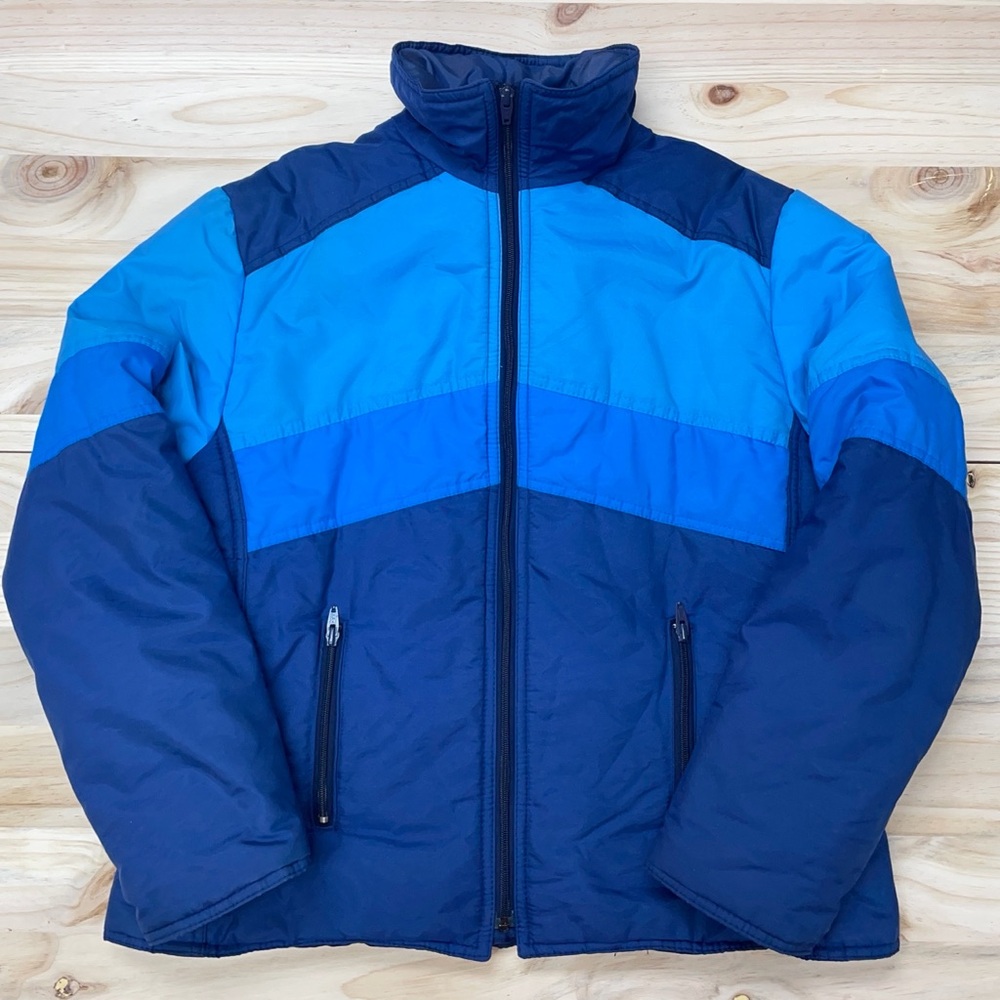 Vtg 1970s Lucerne Blue Ski Jacket - Korea - Sz S